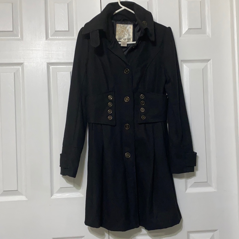 Arden B black long coat